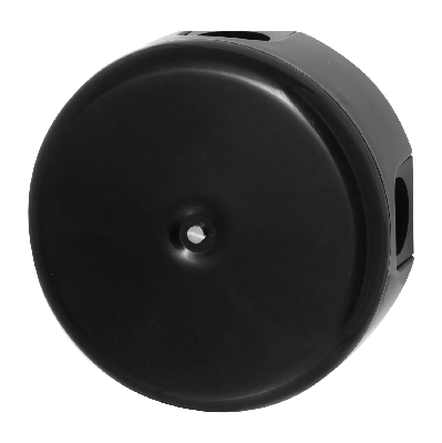 Распределительная коробка 110мм, пластик, цвет Черный (4 кабельных ввода в комплекте)