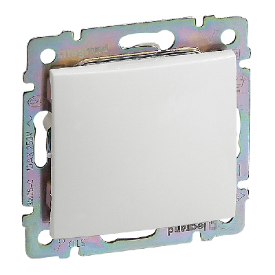 Выключатель 1-клавишный 10А безвинтовое крепление белый VALENA DIY