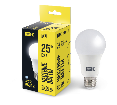 Лампа светодиодная A80 шар 25Вт 230В 6500К E27