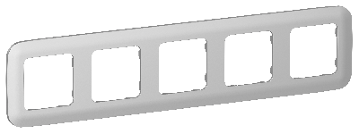 FLITE ARTISTIC Рамка 5-местная РУ-5-А-ФлА алюминий IEK