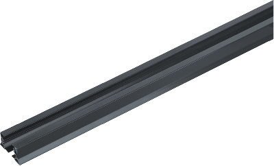 Шинопровод однофазный NLT-B-1L-AS2-BL-100 с вводом питания и заглушкой черный 1м