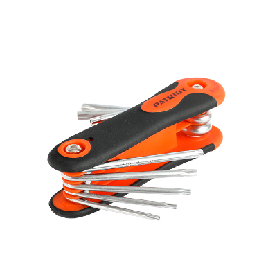 Набор ключей  SKT-8F, TORX, T9-T40 складные, CRV, 8-в-2