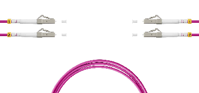 Патч-корд 2LC/PC-2LC/PC-MM50(OM4) 1м Синий