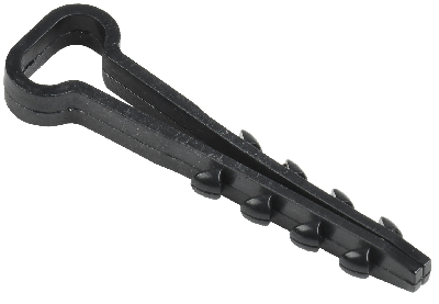 Дюбель хомут 5х8мм нейлон черный (100шт)