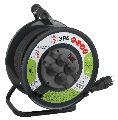 Удлинитель силовой RMx-4es-3x2.5-40m-IP44(KG) на м. катушке c/з 4 гн 40м КГ 3х2.5 RMx-4es-3x2.5-40m-IP44(KG)