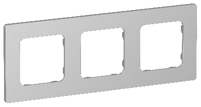 FLITE CLASSIC Рамка 3-местная РУ-3-К-ФлА алюминий IEK