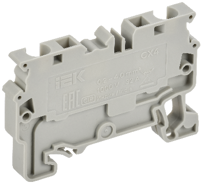 ARMAFIX Клемма пружинная CX4 4мм2 проходная серая IEK