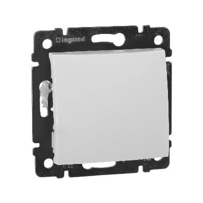 Выключатель одноклавишный, в рамку, белый