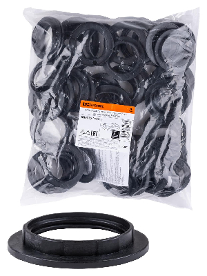 Кольцо для патрона Е27 термостойкий пластик черный