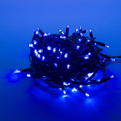 Гирлянда светодиодная с контроллером 10 м ULD-S1000-120/DBA BLUE IP67 120 светодиодов синий свет черный провод
