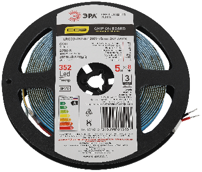 Лента светодиодная 12Вт/м 24В 2700К IP20 352LED/м LRCOB-352-8-12W/m 8mm 24V 2700K