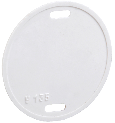 Бирка кабельная У-135 круг 55 мм