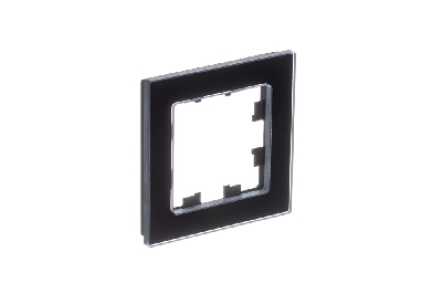 ATLASDESIGN NATURE 1-постовая РАМКА, НАТУРАЛЬНОЕ СТЕКЛО, ЧЕРНЫЙ