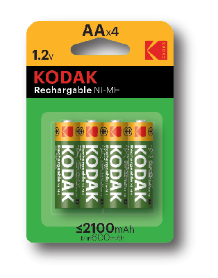 Аккумуляторы NiMH (никель-металлгидридные) HR6-4BL 2100mAh [KAAHRP-4] (80/640/15360)