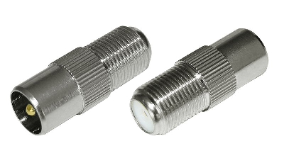 Переход гнездо F - штекер TV,