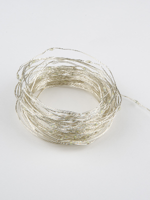 Гирлянда светодиодная на батарейках 3AA не в/к Роса 10 м 100 светодиодов Белый свет Провод медный ULD-S1000-100/SCB/3AA WHITE IP20 DEW