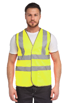 Жилет сигнальный арт. J04К цв. жёлтый флуоресцентный р. XL 104-108/170-188