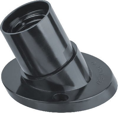 Патрон настенный Е27 карболитовый черный