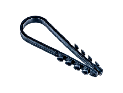 Дюбель-хомут для круглого кабеля черный  05-10 Jazzway (100 шт/уп)