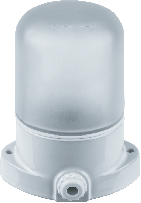 Светильник НПБ-60w термостойкий для бани и сауны прямое основание белый IP54