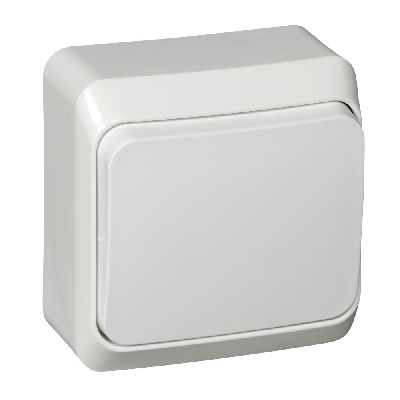 ЭТЮД Переключатель одноклавишный наружный белый сх.6