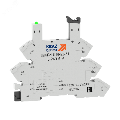 Розетка для реле OptiRel G RR93-01-12-24U-6-V