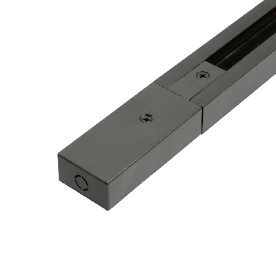 Шинопровод для трековых светильников 2м черный квадратный (в наборе токовод заглушка крепление)