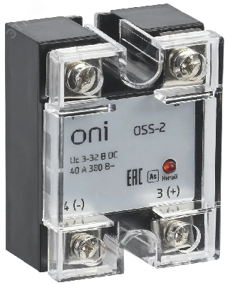 Реле твердотельное OSS-2 25А 380В AC 3-32В DC ONI