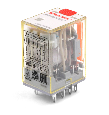 Реле промежуточное RKE4CO730LT,  тест-кнопка с блокировкой