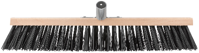 Щетка уличная Профи деревянная, жесткая щетина, металлическая тулейка под углом, 5-ти рядная, 500х65
