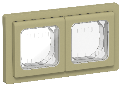 FLITE Рамка 2-местная IP55 Рпро-2-55-ФлО оливковый IEK