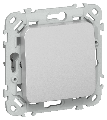 FLITE Выключатель 1-клавишный 10А ВС11-1-0-ФлА алюминий IEK