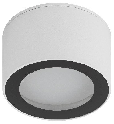 Светильник настенно-потолочный спот OL28 WH/BK GX53, черно-белый, IP44