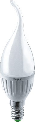 Лампа светодиодная LED 5вт E14 теплый матовая свеча на ветру