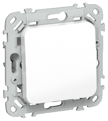 FLITE Выключатель 1-клавишный 10А ВС11-1-0-ФлБ белый IEK