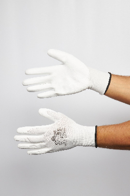 Перчатки антистатические полиэстеровые с полиуретановым покрытием VE702PESD размер 8