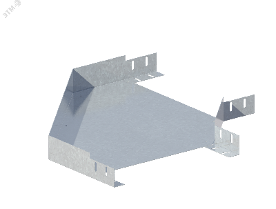 Лоток угловой горизонтальный ЛМс-90Г 500х200-1,2ц УТ2,5