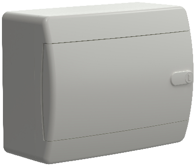 Корпус пластиковый навесной на 8 модулей ЩРН-П-8 IP41 UNION Compact белая дверь