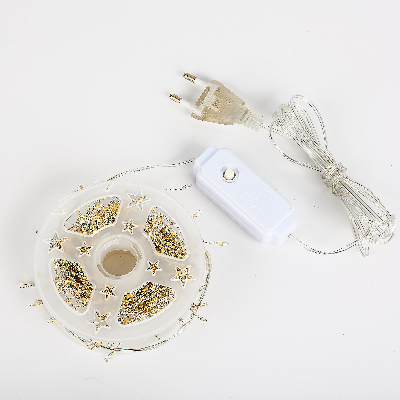 Гирлянда светодиодная Роса 10 м 250 светодиодов Теплый белый свет прозрачный провод ТМ ULD-S1000-250/DTA WARM WHITE IP20 DEWDROP