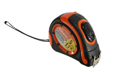 Рулетка с автостопом обрезиненный пластик магнитная фиксация 5м X 25мм +1м бесплатно