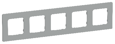 FLITE CLASSIC Рамка 5-местная РУ-5-К-ФлС серый IEK