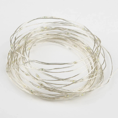 Гирлянда светодиодная Роса на батарейках 2AA не в/к 5 м 50 светодиодов ULD-S0500-050/SCB/2AA AMBER IP20 DEW Янтарный свет Провод медный