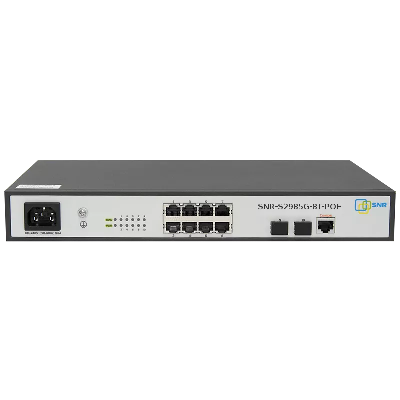 Коммутатор управляемый L2 8 портов RJ45/SFP 10 100 1000 Мб/с PoE 124 Вт