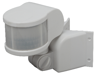 Датчик движения белый максимальная нагрузка 1100Вт угол обзора 270 градусов дальность 12м IP44