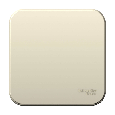 BLANCA одноклавишный выключатель наружный (cх.1) с изолирующей пластиной, 6а, 250в, молочный