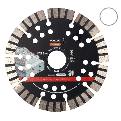 Диск алмазный турбо-сегментный MAX CUT PRO для армированного бетона 125 мм