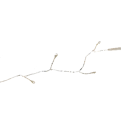 Гирлянда светодиодная Роса 10 м 250 светодиодов Белый свет прозрачный провод ТМ ULD-S1000-250/DTA WHITE IP20 DEWDROP