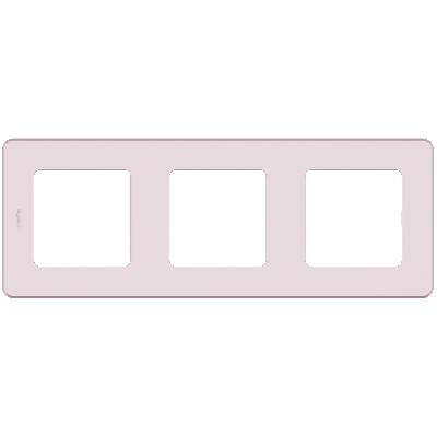 Рамка 3-местная розовый INSPIRIA