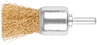 Щетка для дрели, Чашка, латунированная витая проволока 0,3 мм, 25 мм, блистер, Profi