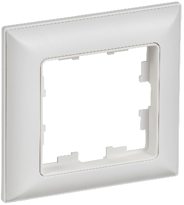 BRITE Рамка 1-местная РУ-1-БрАБ арктический белый/белый IEK